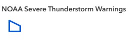 NOAA Severe Thunderstorm Warnings Symbology Screenshot