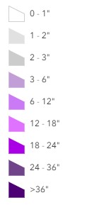 NWS Snowfall Forecast Symbology
