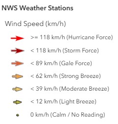NWS Weather Station Symbology Screenshot