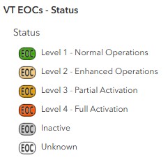 VT EOC Status Symbology Screenshot