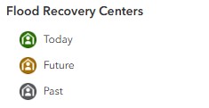 VT Recovery Center Status Symbology Screenshot