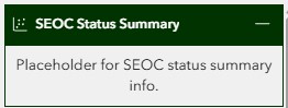 COP SEOC Status Text Screenshot