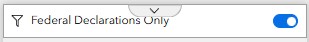 Federal Declaration Filter Screenshot