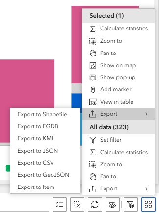Export CSV Table Screenshot
